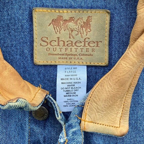 Schaefer outfitters vintage denim jean jacket - Picture 2 of 4